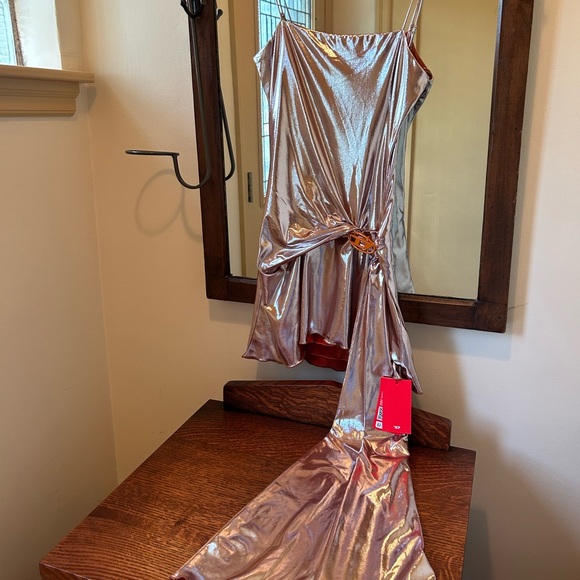 DIESEL metallic-effect minidress - Picture 5 of 10